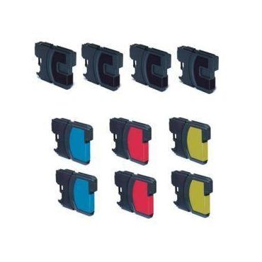 Compatible LC 980 High Capacity Cartridges Combo Pack - 10 Cartridges