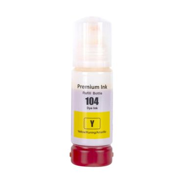 Compatible Epson 104 Yellow Ink Bottle (C13T00P640)