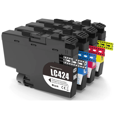 Compatible LC 424 High Capacity Cartridges Combo Pack - 4 Cartridges 