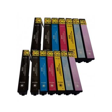 Compatible T2431/2/3/4/5/6 High Capacity Cartridges Combo Pack - 14 Cartridges